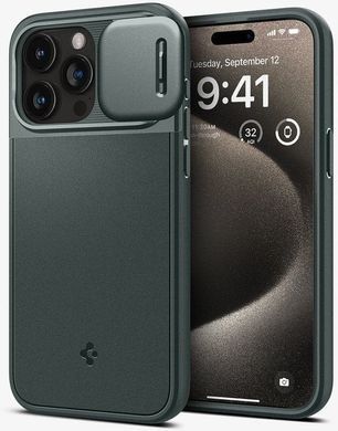 Чохол-накладка Spigen Optik Armor MagFit для Apple iPhone 15 Pro Max Abyss Green (ACS06600) [614575]