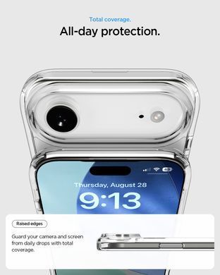 Чохол Spigen для iPhone 17 Air, Ultra Hybrid S MagFit, Clear White (ACS09926) [112273]