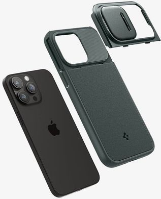 Чохол-накладка Spigen Optik Armor MagFit для Apple iPhone 15 Pro Max Abyss Green (ACS06600) [614575]