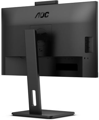 Монітор TFT 27" AOC, QHD, IPS, 75Hz, 2xHDMI, DP, USB-C, RJ-45, USB-hub, webcam, HAS, Pivot, колонки (Q27P3CW) [405572]