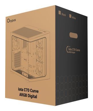 Корпус для комп'ютера IOTA C70 BK CURVE ARGB DIGITAL OCYPUS (IOTA-C70-BKD400CD-GL) [503738]