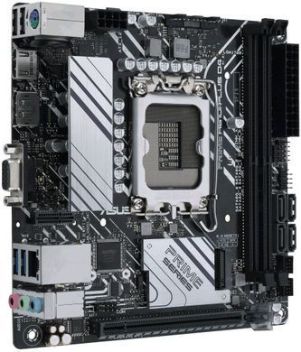 Материнcька плата ASUS PRIME H610I-PLUS D4-CSM s1700 H610 2xDDR4 M.2 HDMI D-Sub DP mITX (90MB1B20-M0EAYC) [109435]