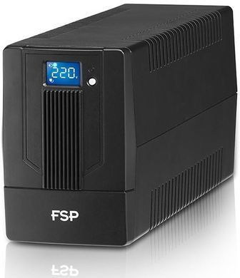 Джерело безперебійного живлення FSP iFP1500, 1500VA/900W, LCD, USB, 4xSchuko (PPF9003105) [102937]