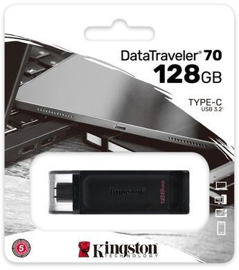 Накопичувач Kingston 128GB USB 3.2 Type-C Gen 1 DT70 (DT70/128GB) [109000]