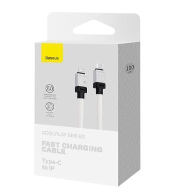 Кабель Baseus CoolPlay Series Fast Charging Cable Type-C to iP 20W 1m White (CAKW000002) [802591]