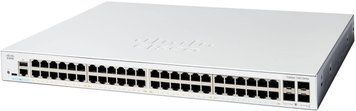 Комутатор Cisco Catalyst 1200 48xGE, PoE, 4x1G SFP (C1200-48P-4G) [105229]