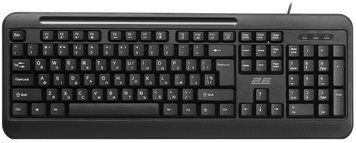 Клавіатура мембранна 2E KM1040 104key, USB-A, EN/UK/RU, чорний (2E-KM1040UB) [112123]