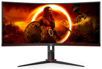 Монiтор 34" AOC Black/Red (CU34G2XP/BK) [200179]