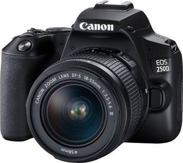 Цифрова дзеркальна фотокамера Canon EOS 250D kit 18-55 DC III Black (3454C009AA) [202214]