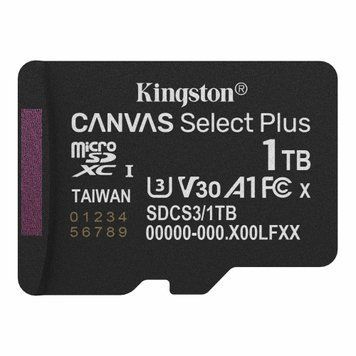 Карта пам`яті MicroSDXC 1TB UHS-I Class 10 Kingston Canvas Select Plus R150MB/s (SDCS3/1TBSP) [613224]