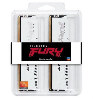 Модуль пам`ятi DDR5 2х16GB/6000 Kingston Fury Beast White (KF560C30BWK2-32) [613466]