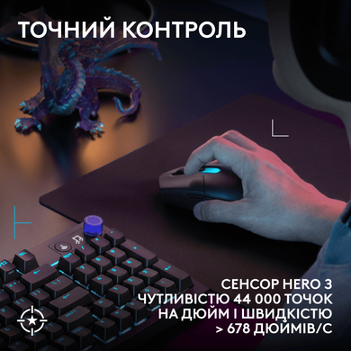 Миша Logitech G305 X SUPERLIGHT Black (910-007739) [204670]
