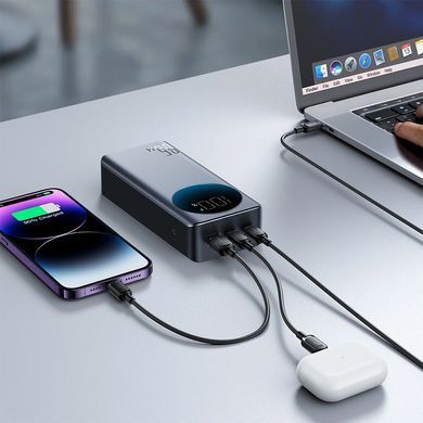 УМБ Joyroom 30000mAh 65W PD,QC3.0, USB-A, 2xUSB-C In/Out, Black (JR-PBF05) [402234]