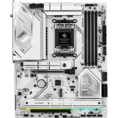 Материнська плата ASRock (AM5/B850, 4*DDR5, 2xPCIex16, HDMI, 4xSATA,4xM.2, 2.5GLan, ATX) (B850 Steel Legend WiFi) [403431]