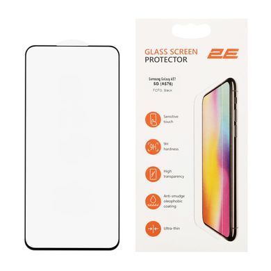 Захисне скло 2E для Samsung Galaxy A57 5G (A576), 2.5D FCFG, (1 Pack), чорна рамка (2E-G-A57-SMFCFG-BB) [114079]