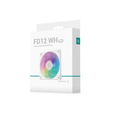 Вентилятор DeepCool FD12 ARGB WH (R-FD12-WHAPN1-G) [609062]