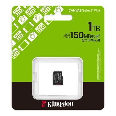 Карта пам`яті MicroSDXC 1TB UHS-I Class 10 Kingston Canvas Select Plus R150MB/s (SDCS3/1TBSP) [613224]