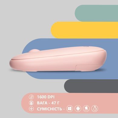 Миша 2E MF300 Silent, WL/BT, рожевий (2E-MF300WPN) [104015]