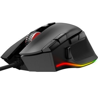 Мишка AOC AGM600 ігрова, 16000dpi., 10кн., RGB PMW3389 Kailh switch чорна (AGM600B) [401292]