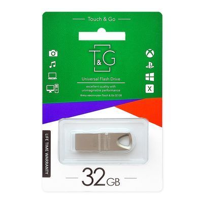 Флеш-накопичувач USB 32GB T&G 117 Metal Series Silver (TG117SL-32G) [614245]