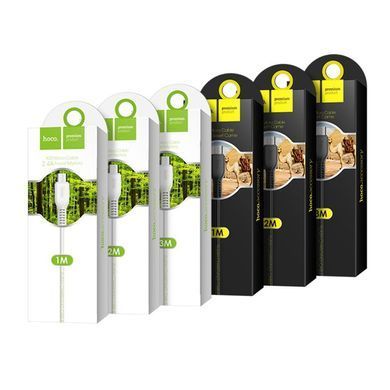Кабель HOCO X20 USB to Micro 2A, 2m, PVC, TPE connectors, Black (6957531068884) [804387]