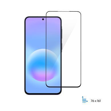 Захисне скло 2E для Samsung Galaxy A57 5G (A576), 2.5D FCFG, (1 Pack), чорна рамка (2E-G-A57-SMFCFG-BB) [114079]