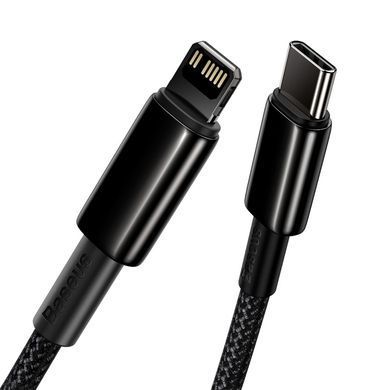 Кабель Baseus Tungsten Gold Fast Charging Data Cable Type-C to iP PD 20W 2m Black (CATLWJ-A01) [802550]