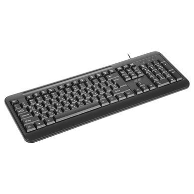 Клавіатура мембранна 2E KM1040 104key, USB-A, EN/UK/RU, чорний (2E-KM1040UB) [112123]