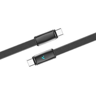 Кабель ColorWay USB Type-C - USB Type-C (M/M), ultra-thin, 5А, 1 м, Black (CW-CBPDCC100-BK) [619960]