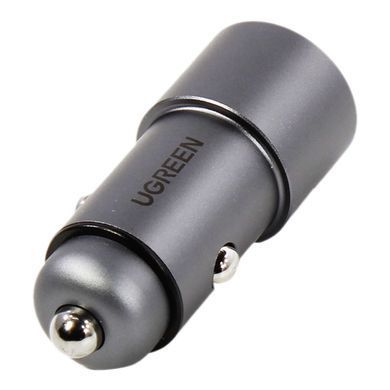 Автозарядка 2xUSB 24W (USB-A) Сіра (CD130) QC 3.0 UGREEN (50592) [402105]