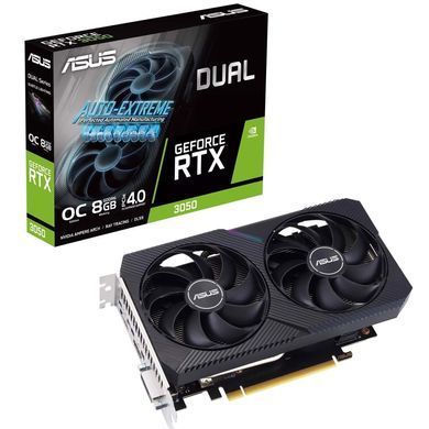 Відеокарта GF RTX 3050 8GB GDDR6 Dual OC V2 Asus (DUAL-RTX3050-O8G-V2) [605787]