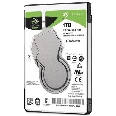 Запам&rsquo;ятовувальний пристрій на жорстких дисках (HDD) SATA2.5" 1TB 7200RPM 128MB SEAGATE (ST1000LM049) [501927]