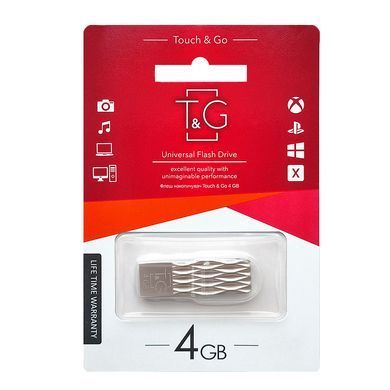 Флеш-накопичувач USB 4GB T&G 103 Metal Series Silver (TG103-4G) [607162]