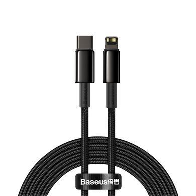 Кабель Baseus Tungsten Gold Fast Charging Data Cable Type-C to iP PD 20W 2m Black (CATLWJ-A01) [802550]