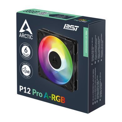 Вентилятор Arctic P12 Pro A-RGB Black (ACFAN00309A) [612969]