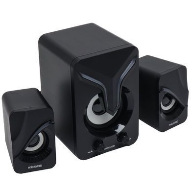 Акустична система 2.1 MICROLAB 11W, USB, LED, чорна (U-270) [404767]
