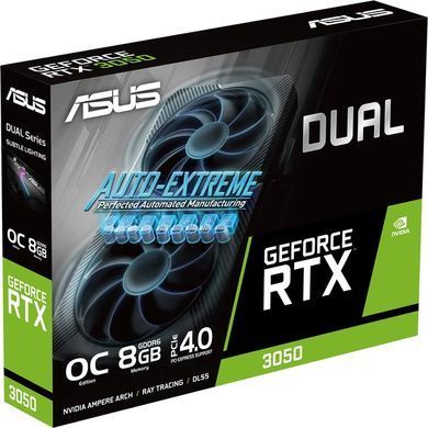 Відеокарта GF RTX 3050 8GB GDDR6 Dual OC V2 Asus (DUAL-RTX3050-O8G-V2) [605787]