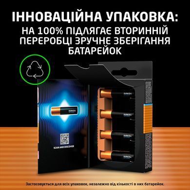 Лужні батарейки Duracell Optimum AAA, 8 шт. (5019315/5015602) [203727]