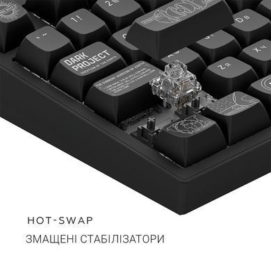 Клавіатура Dark Project ALU81 Terra Nova Black (DPKB_NOVA_81_ANSI_BLACK_UA) [616444]
