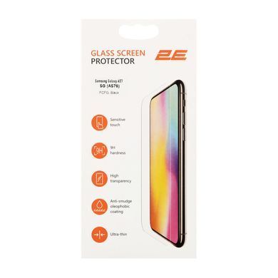 Захисне скло 2E для Samsung Galaxy A57 5G (A576), 2.5D FCFG, (1 Pack), чорна рамка (2E-G-A57-SMFCFG-BB) [114079]