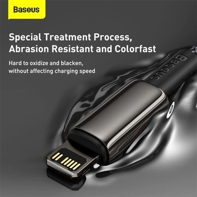 Кабель Baseus Tungsten Gold Fast Charging Data Cable Type-C to iP PD 20W 2m Black (CATLWJ-A01) [802550]