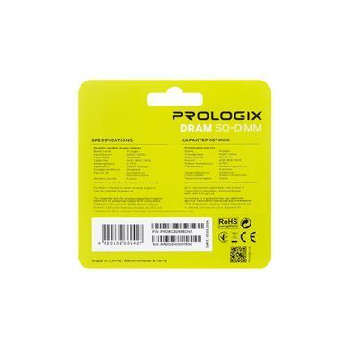 Модуль пам`ятi SO-DIMM DDR4 8GB/2666 Prologix (PRO8GB2666D4S) [608067]