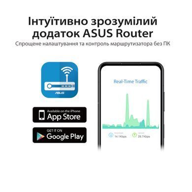 Бездротовий маршрутизатор Asus (90IG06Z0-MO3C00) (RT-AX57) [609549]