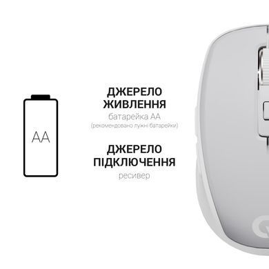 Миша бездротова OfficePro Gray (M267G) [606682]