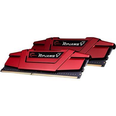 Модуль пам`ятi DDR4 2x4GB/2666 G.Skill Ripjaws V Red (F4-2666C15D-8GVR) [606242]
