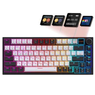 Клавіатура бездротова GamePro Asgard Valhalla Pro White (MK160W-D-Pro) [616858]