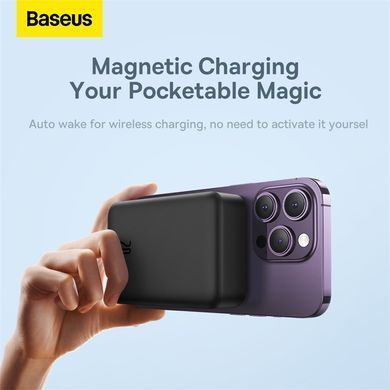 Зовнішній акумулятор Baseus Magnetic Mini Wireless Fast Charge Power Bank 20000mAh 20W Black (PPCX150001) [806190]