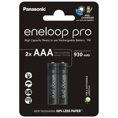 Акумулятор Panasonic Eneloop NI-MH Pro AAA 930 мАг, 2 шт. (BK-4HCDE/2CP) [113431]