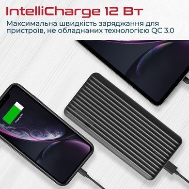 Універсальна мобільна батарея Promate Titan-30 Black 30000mAh (titan-30.black) [603423]