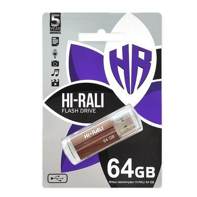 Флеш-накопичувач USB 64GB Hi-Rali Corsair Series Bronze (HI-64GBCORBR) [607112]